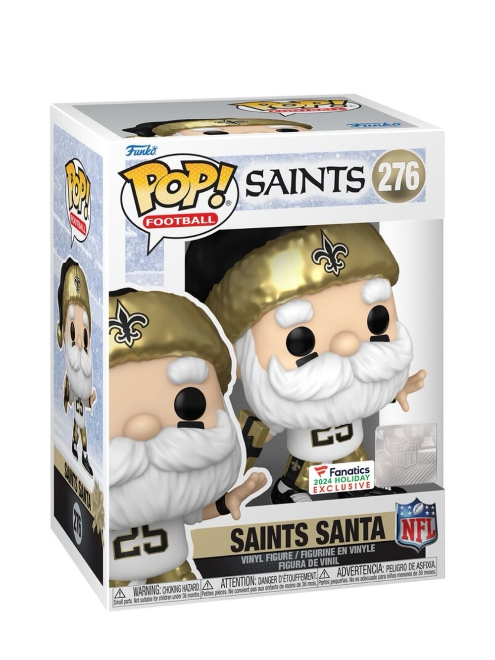 New Orleans Saints Santa Funko Pop! 2024 Fanatics Exclusive Vinyl Figure